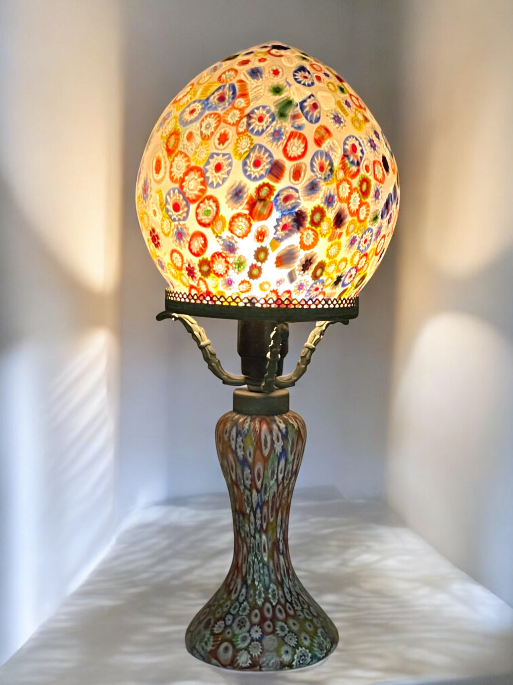 A Large Italian Millefiori Lamp