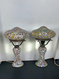 A Pair of Italian Millefiori Lamps