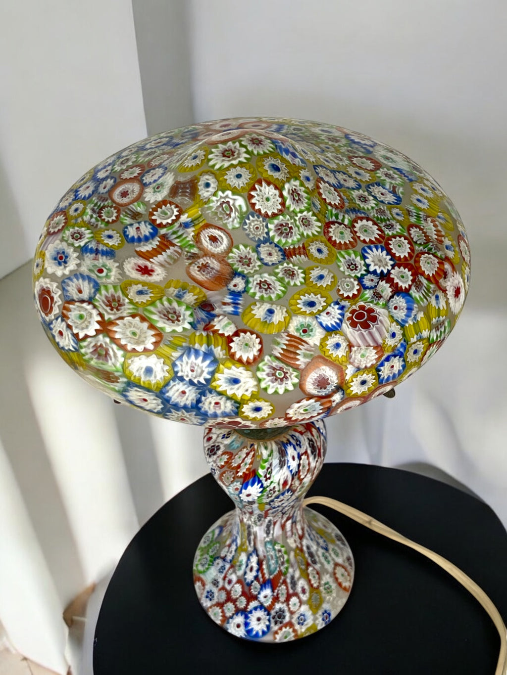 A Pair of Italian Millefiori Lamps