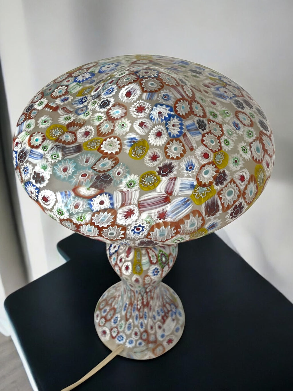 A Pair of Italian Millefiori Lamps