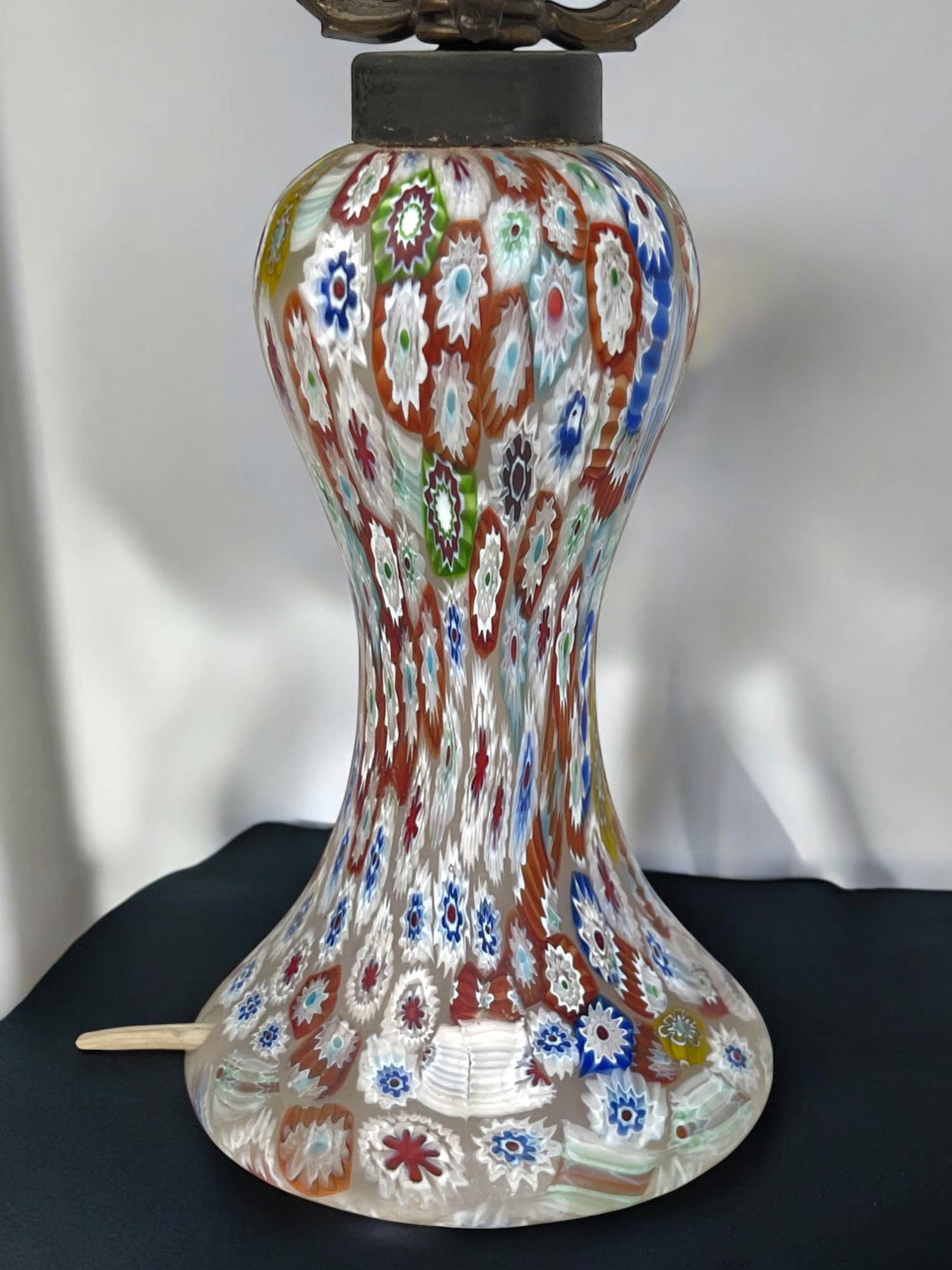 A Pair of Italian Millefiori Lamps