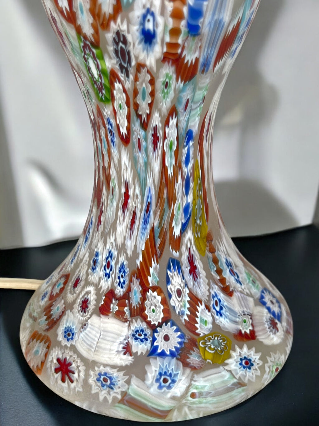 A Pair of Italian Millefiori Lamps