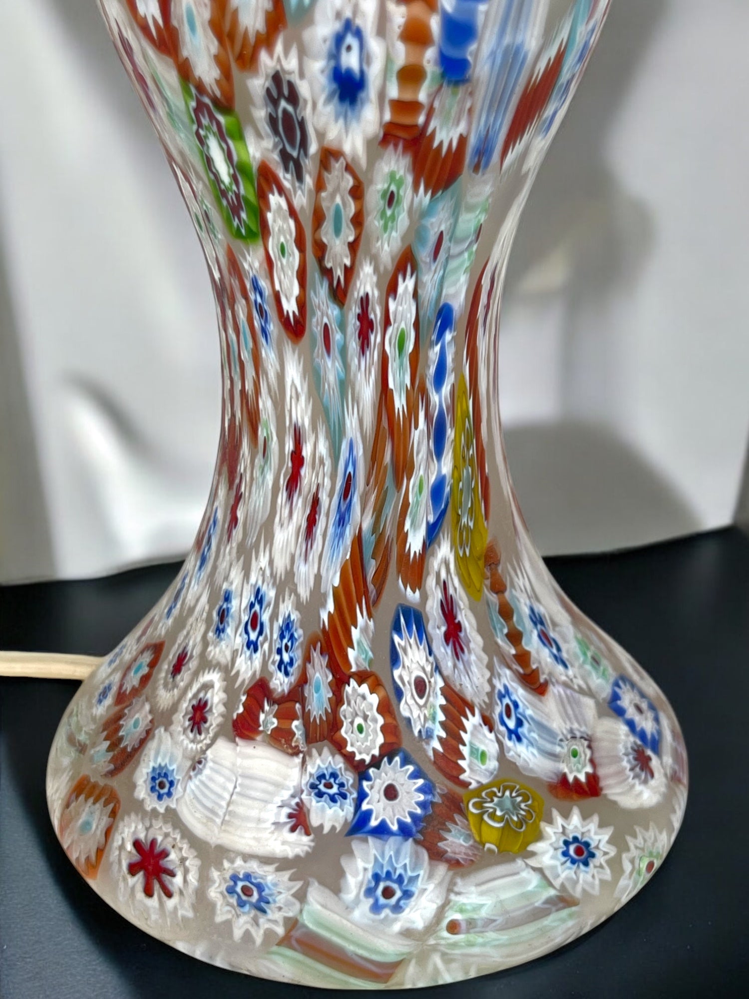 A Pair of Italian Millefiori Lamps