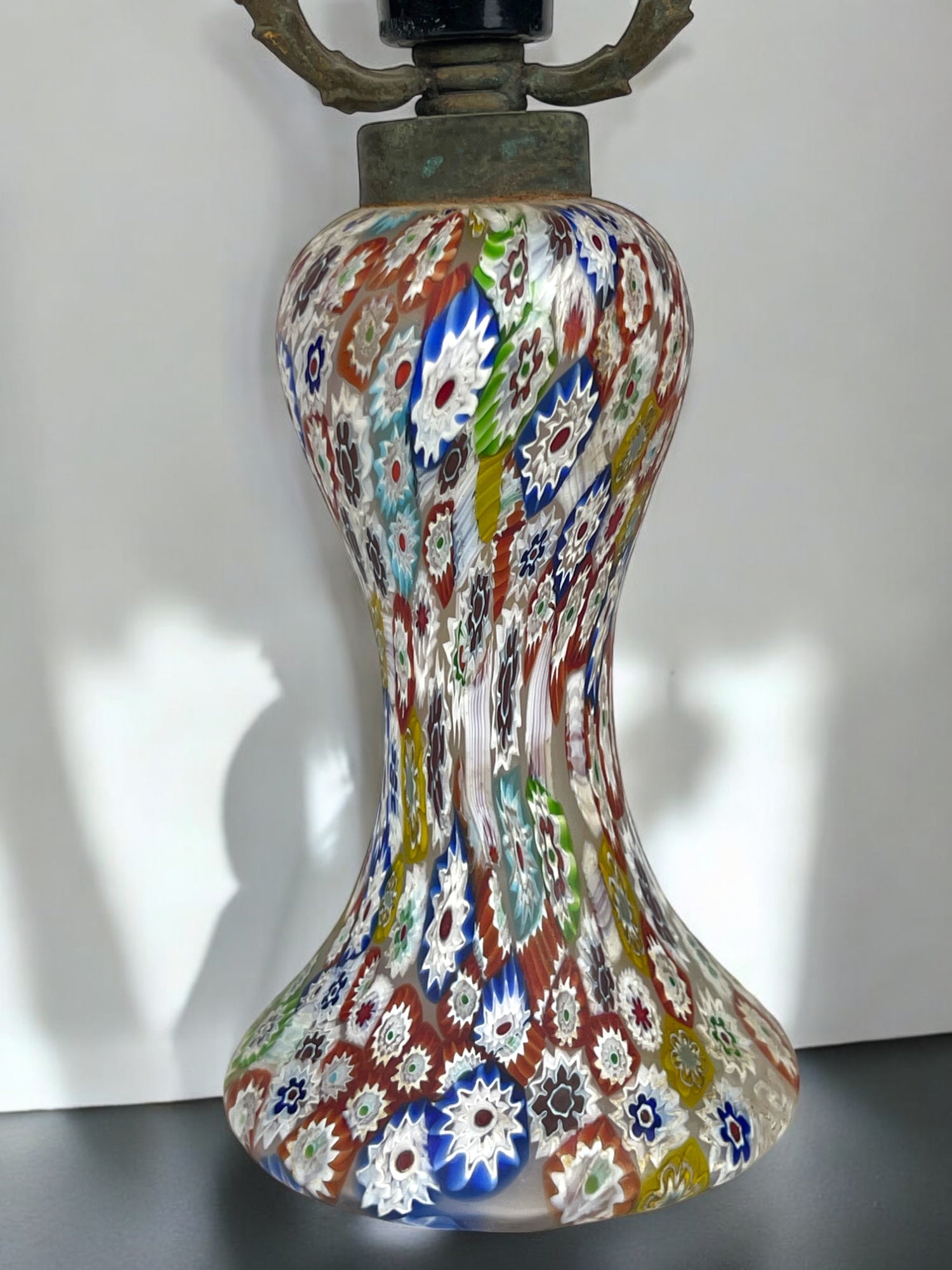 A Pair of Italian Millefiori Lamps