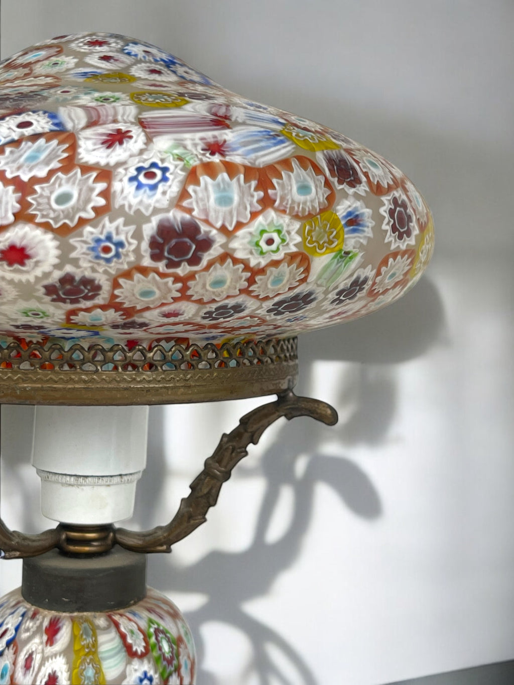 A Pair of Italian Millefiori Lamps