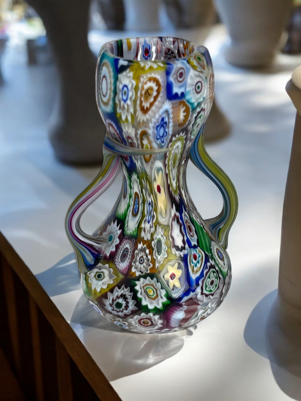 An Italian Millefiori Glass Miniature Vase