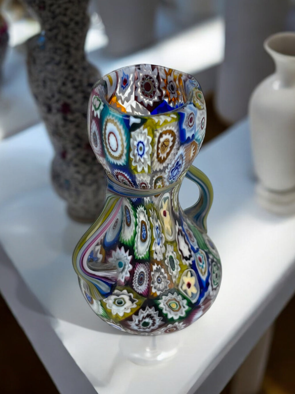 An Italian Millefiori Glass Miniature Vase