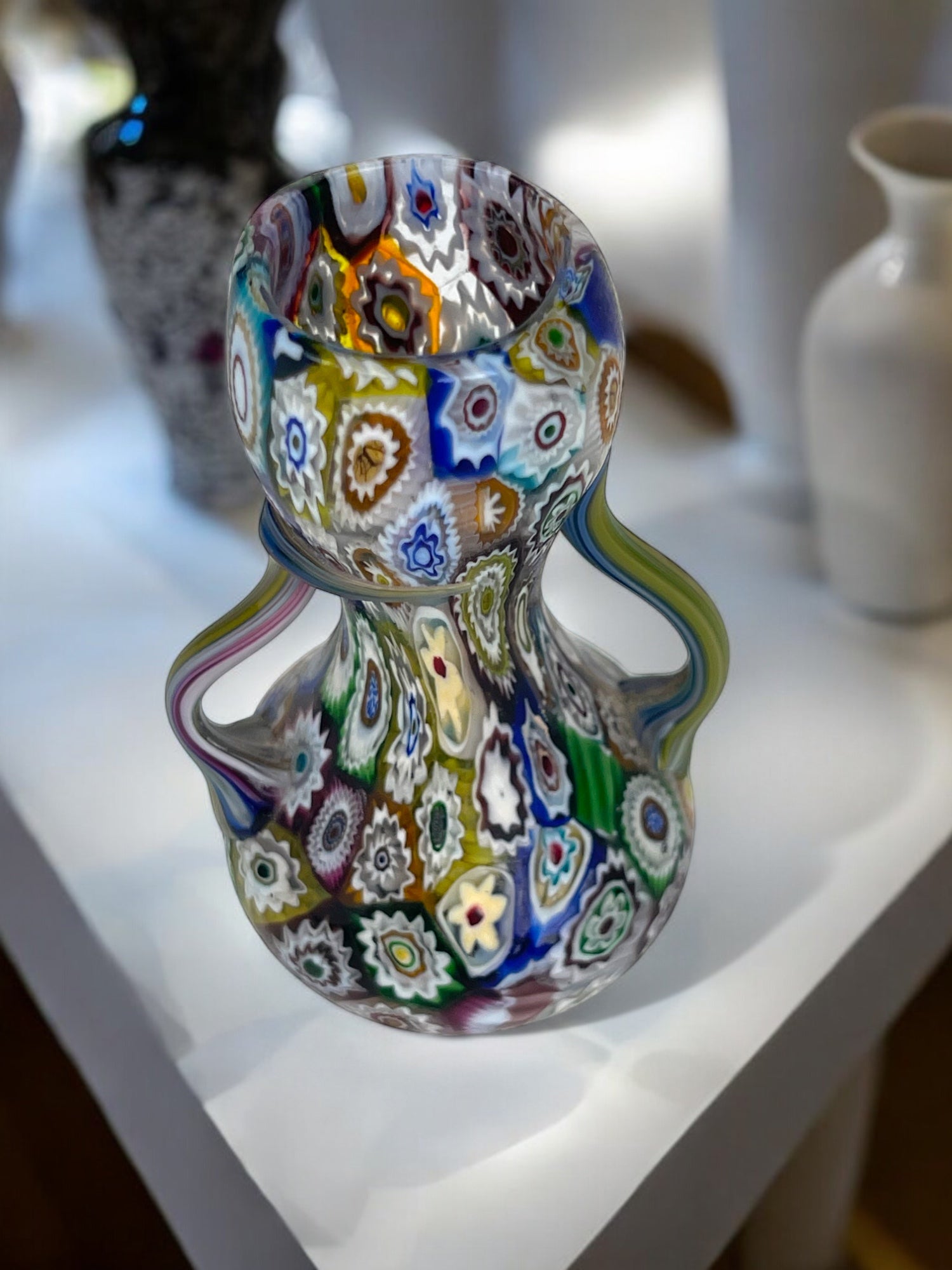 An Italian Millefiori Glass Miniature Vase