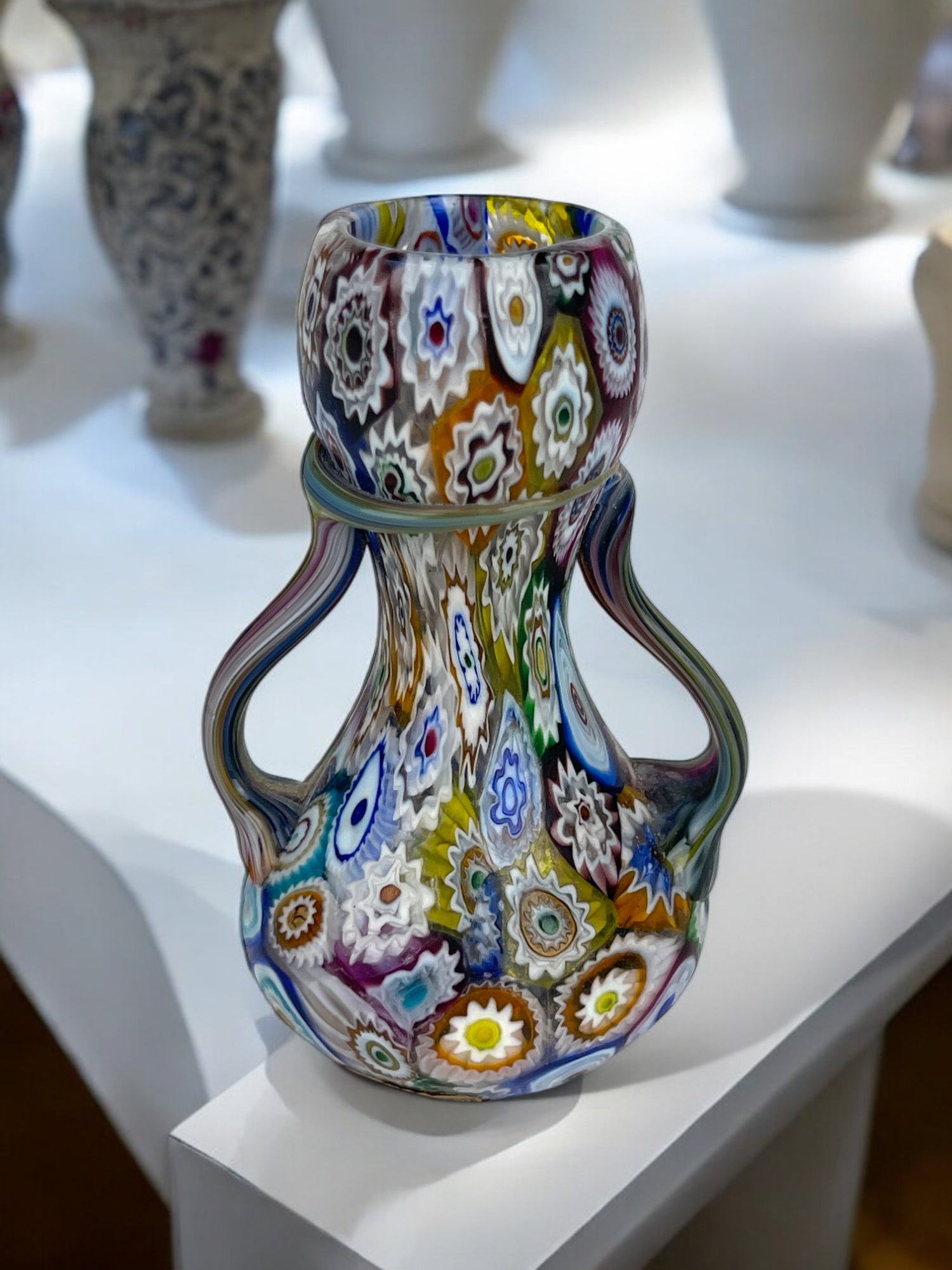 An Italian Millefiori Glass Miniature Vase