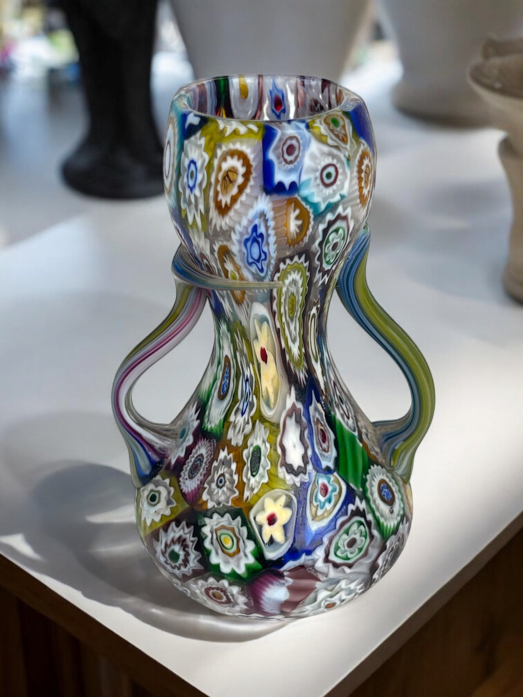 An Italian Millefiori Glass Miniature Vase