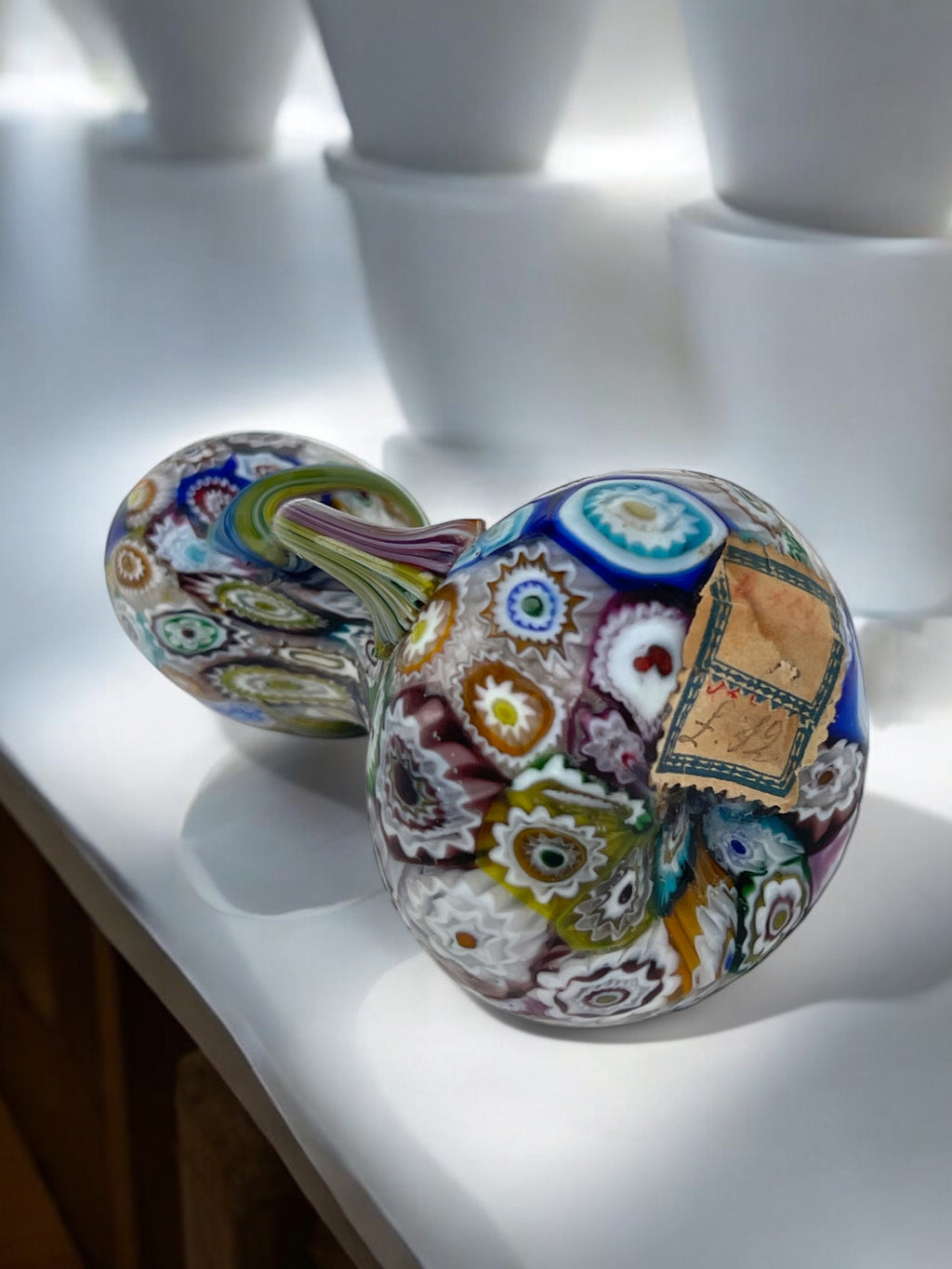 An Italian Millefiori Glass Miniature Vase