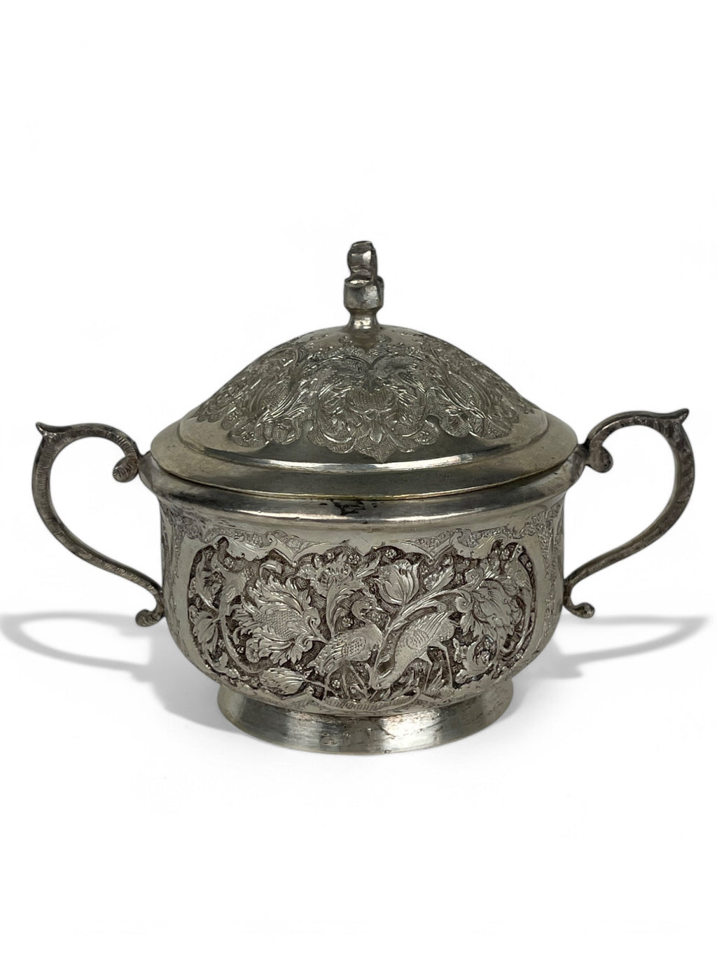 A Persian 84 Silver Handmade Sugar Bowl