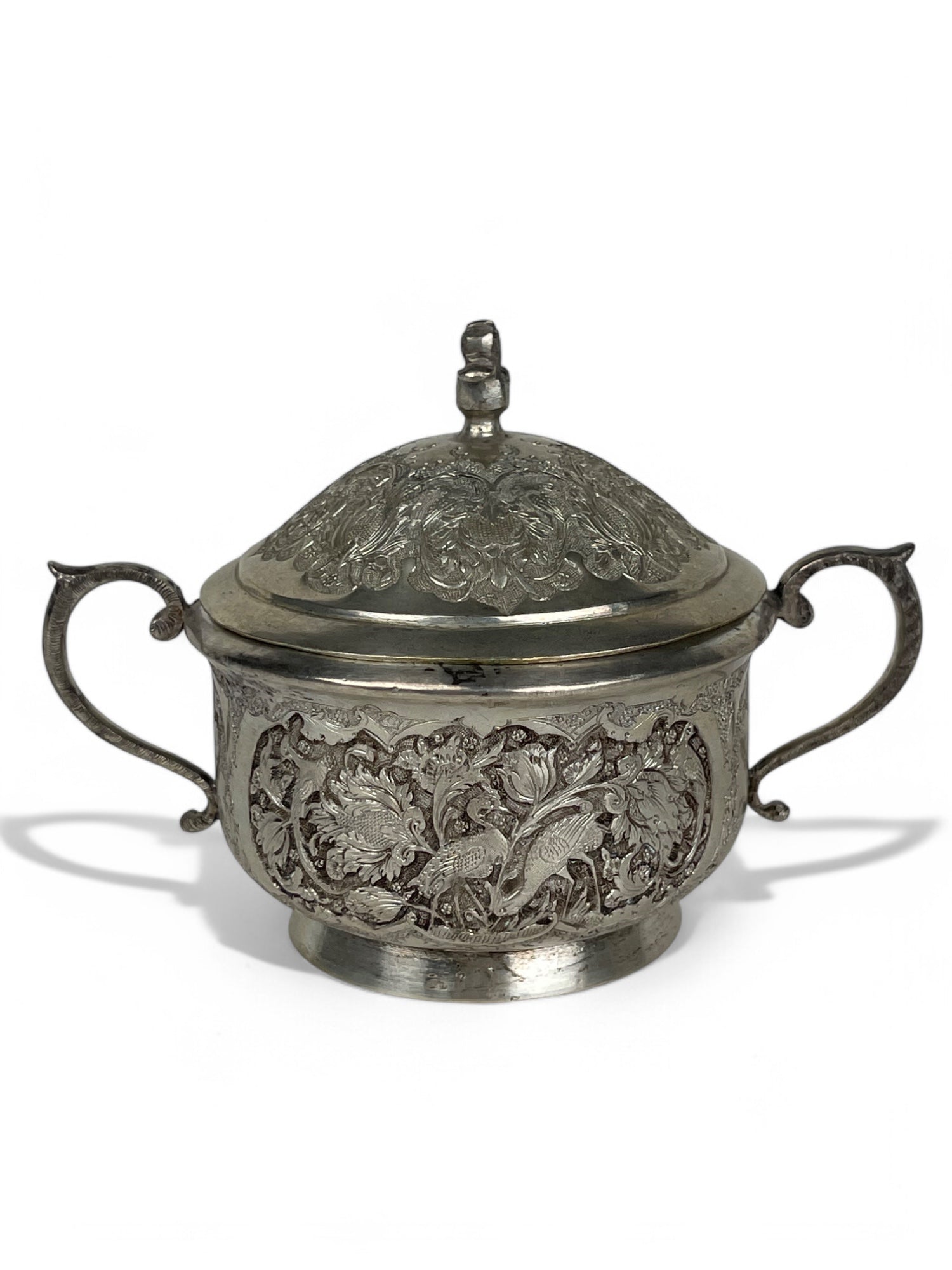 A Persian 84 Silver Handmade Sugar Bowl