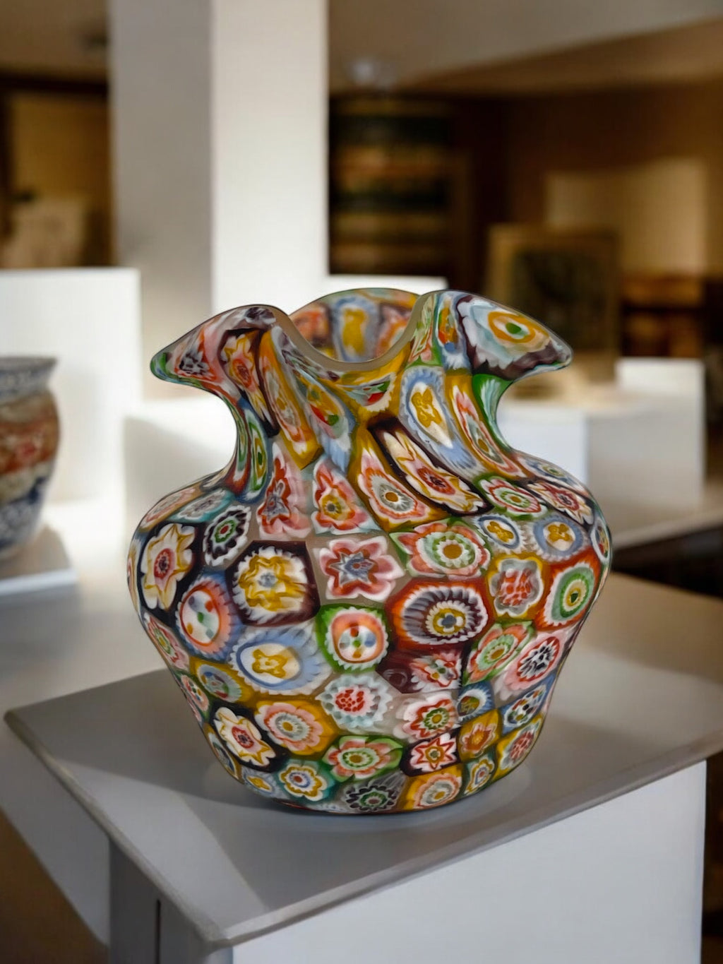 An Italian Millefiori Miniature Glass Pitcher