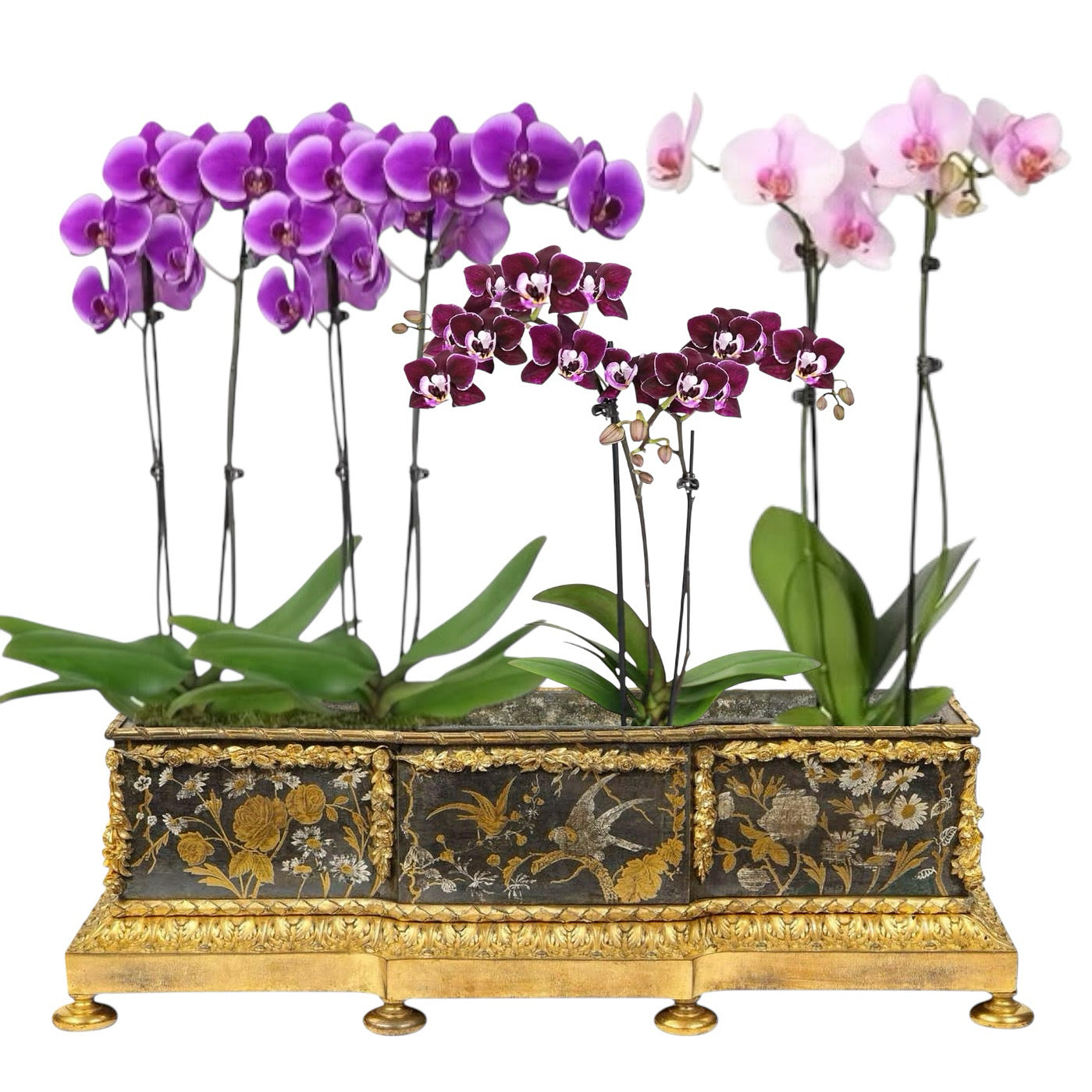 A Fine 19th Century French Gilt Bronze Chinoiserie Jardiniere By Barbedienne