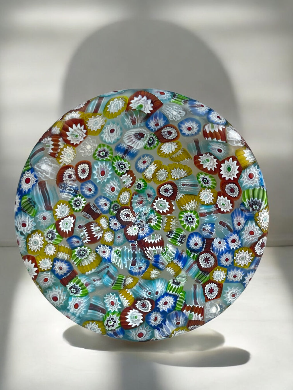 Lot of 2 Italian Millefiori Glass Bottles