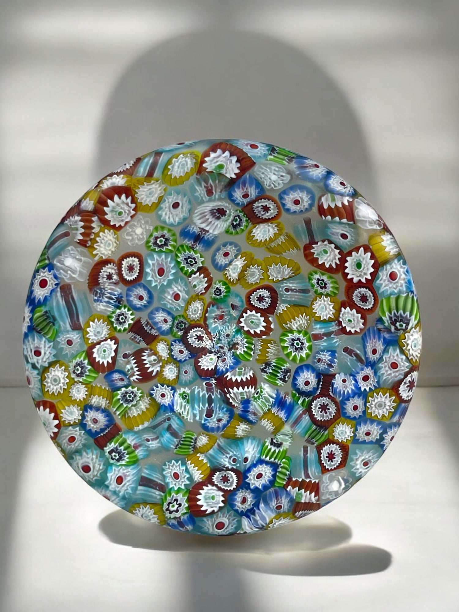 Lot of 2 Italian Millefiori Glass Bottles