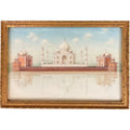 Watercolor Miniature Painting of The Taj Mahal