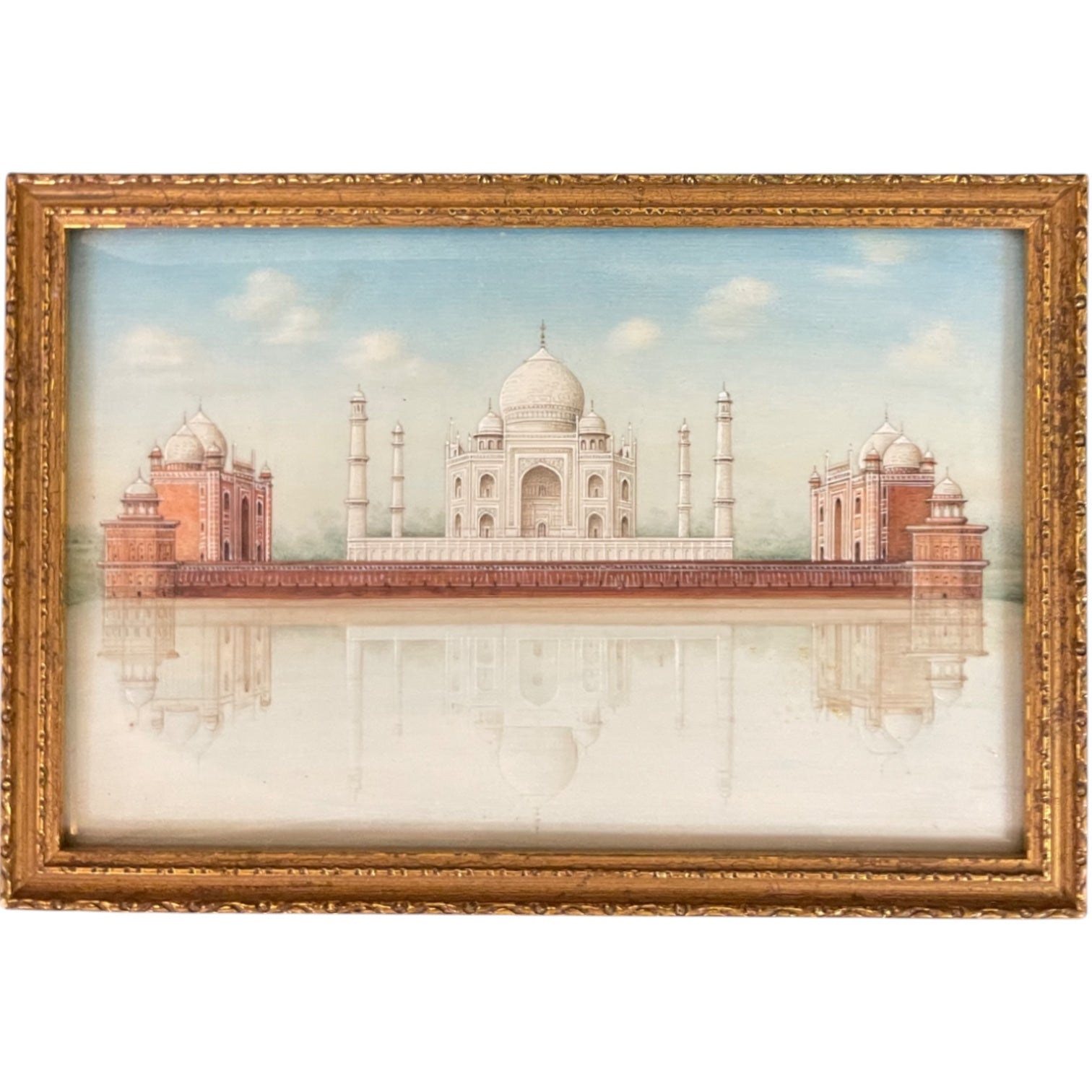 Watercolor Miniature Painting of The Taj Mahal