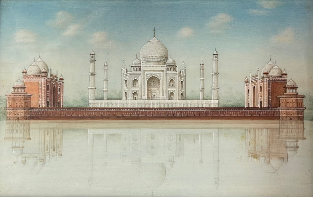 Watercolor Miniature Painting of The Taj Mahal