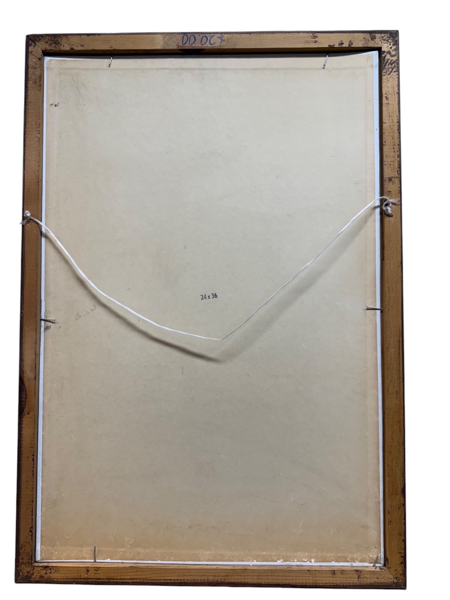 A Very Large Middle Eastern Oil On Canvas Painting Of A Men Feeding Pigeons