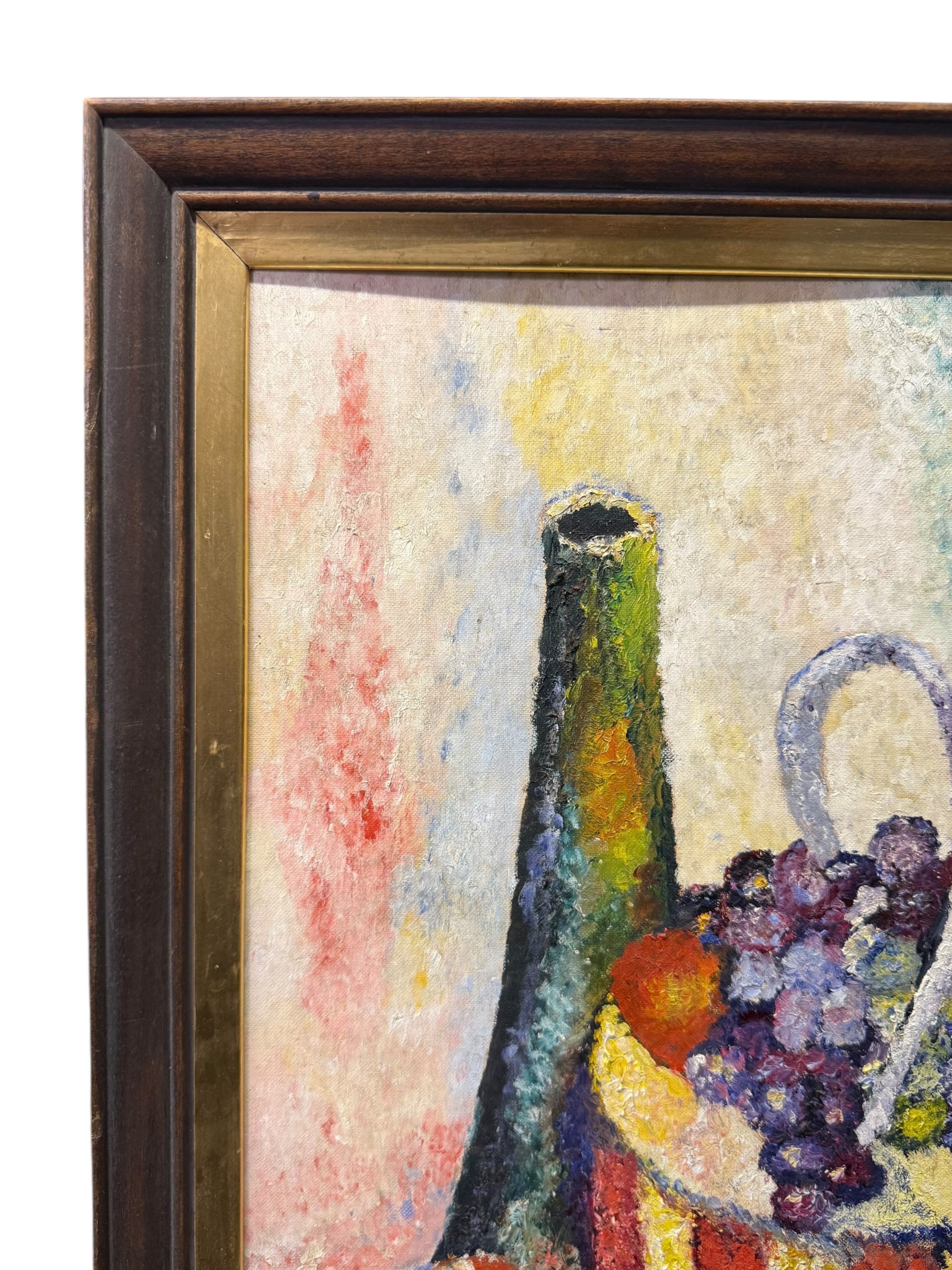 A Continental Impressionist Oil On board Still Life Painting