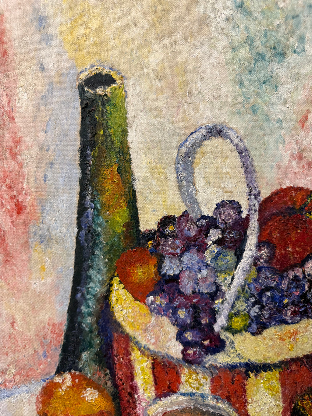 A Continental Impressionist Oil On board Still Life Painting