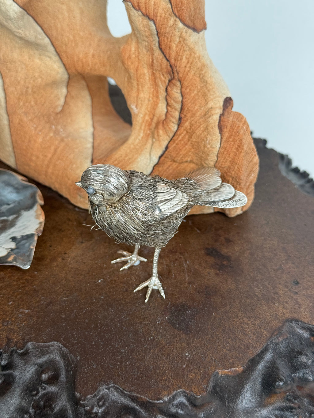 A Buccellati Sterling Silver Jewelry Tray Sculpture