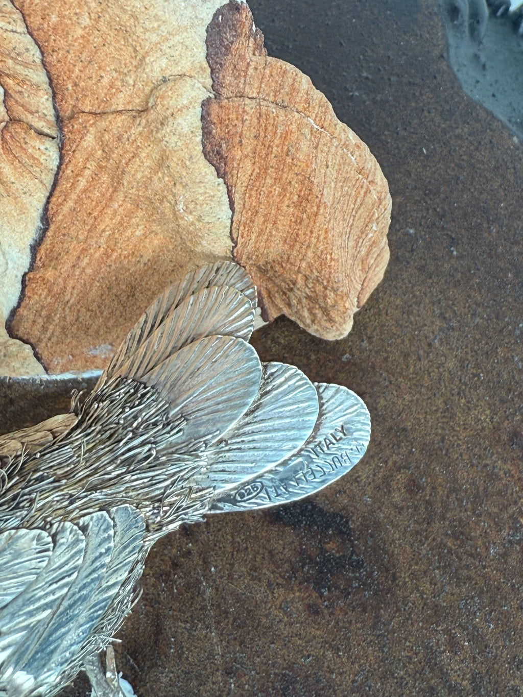 A Buccellati Sterling Silver Jewelry Tray Sculpture