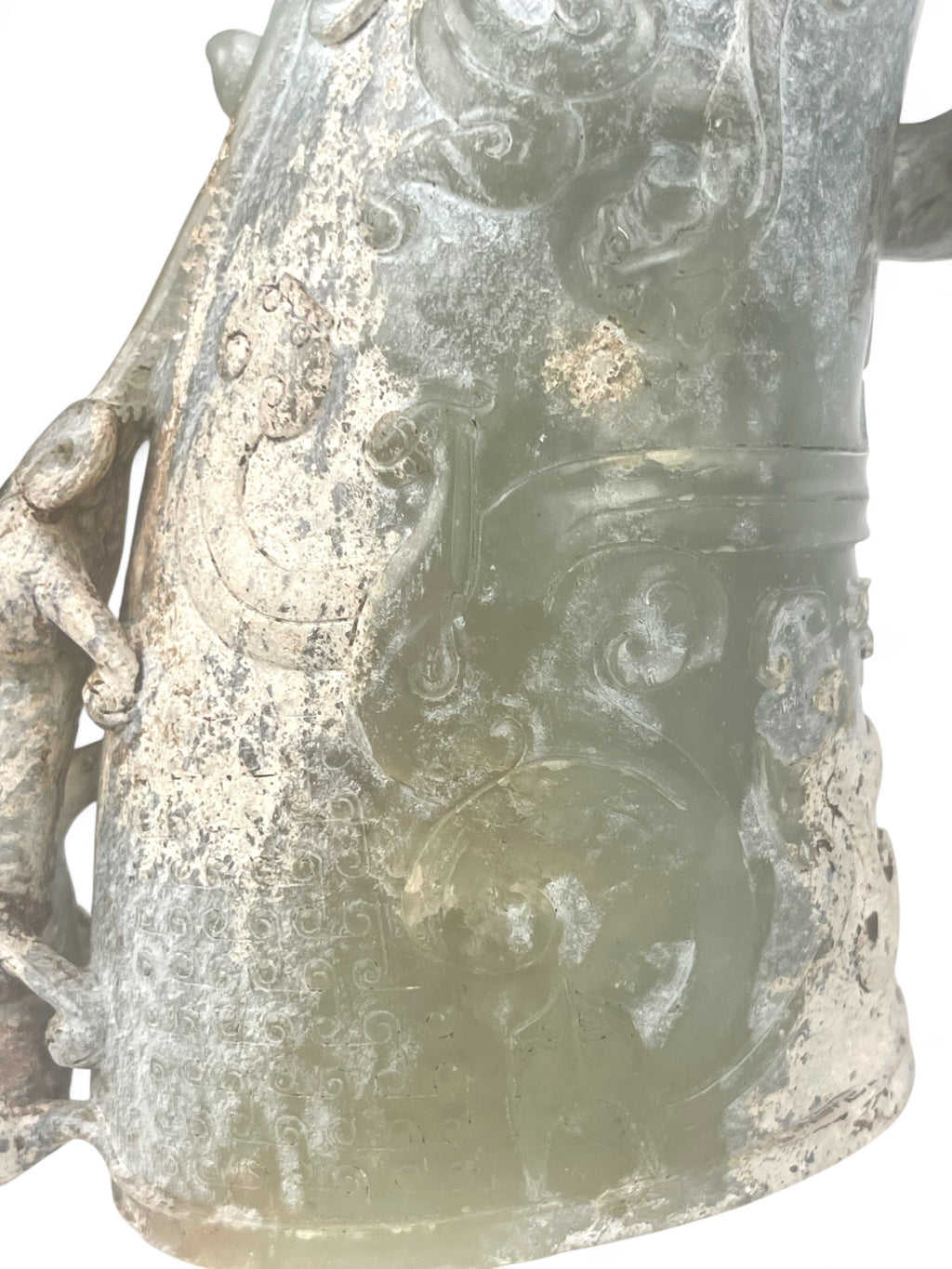 A Chinese Hand Carved Jade Vessel