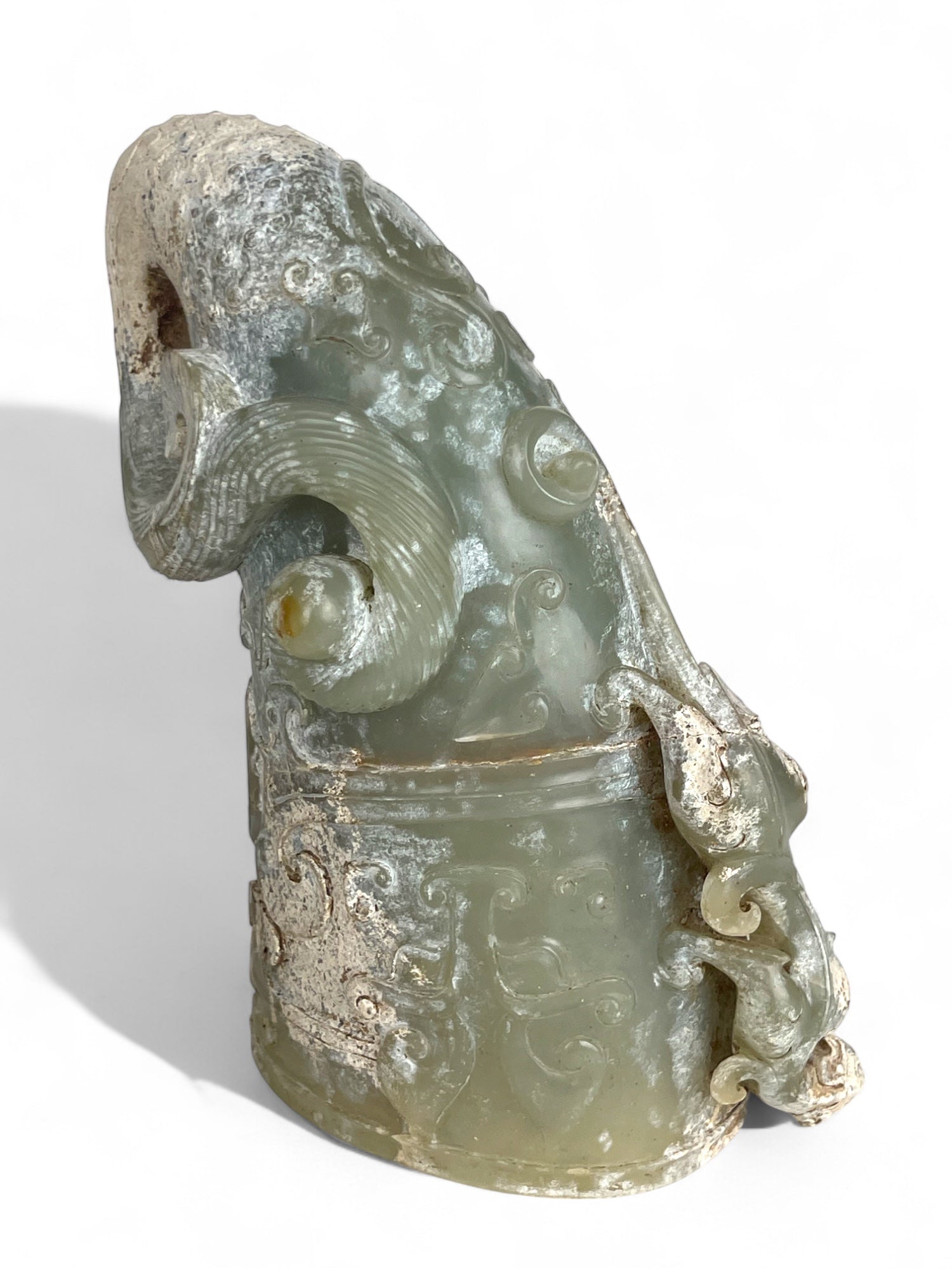 A Chinese Hand Carved Jade Vessel
