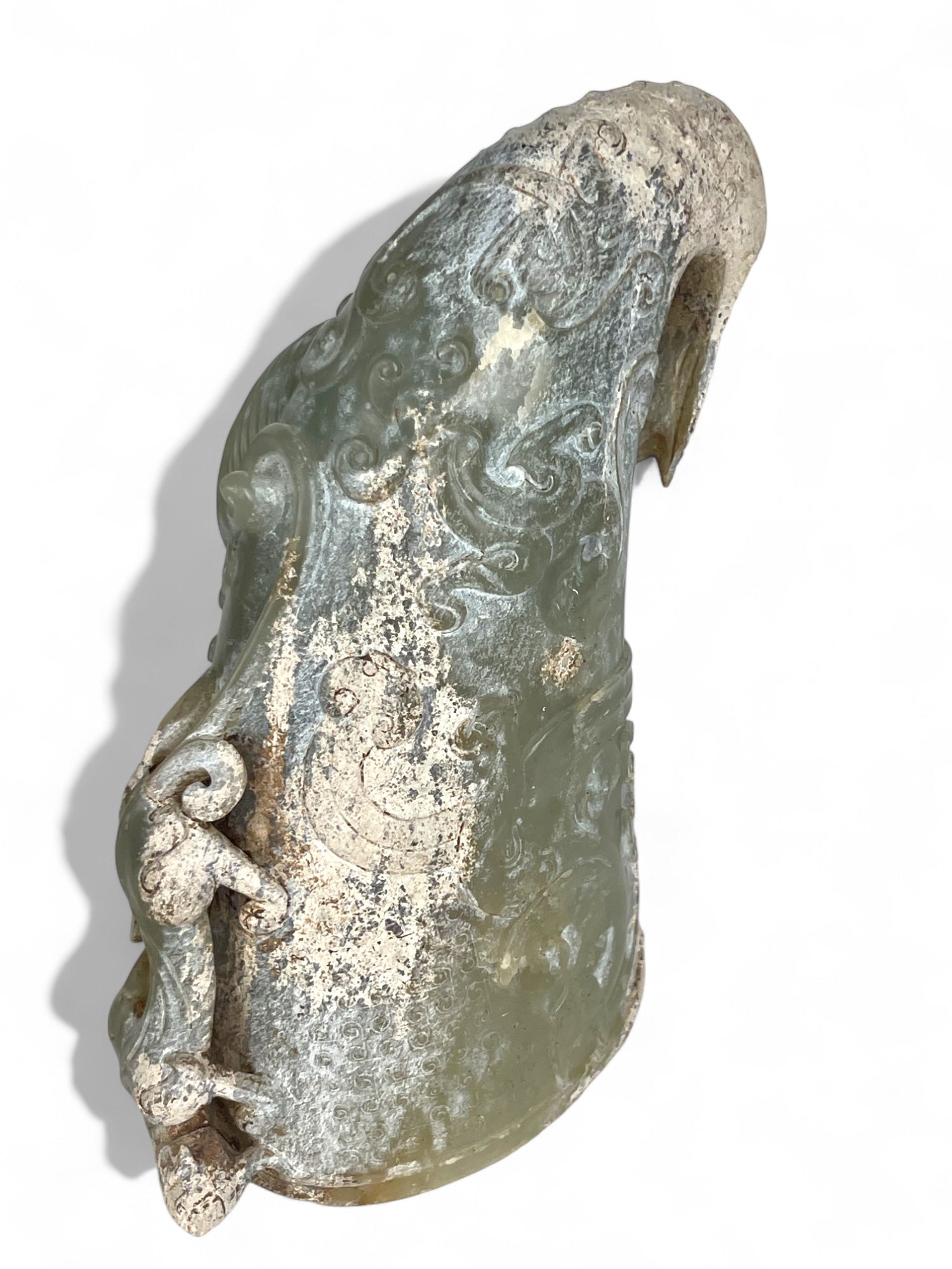 A Chinese Hand Carved Jade Vessel