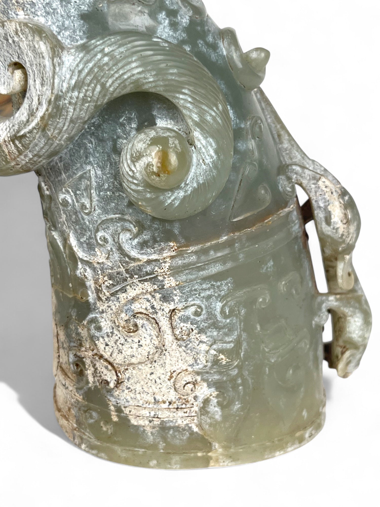 A Chinese Hand Carved Jade Vessel