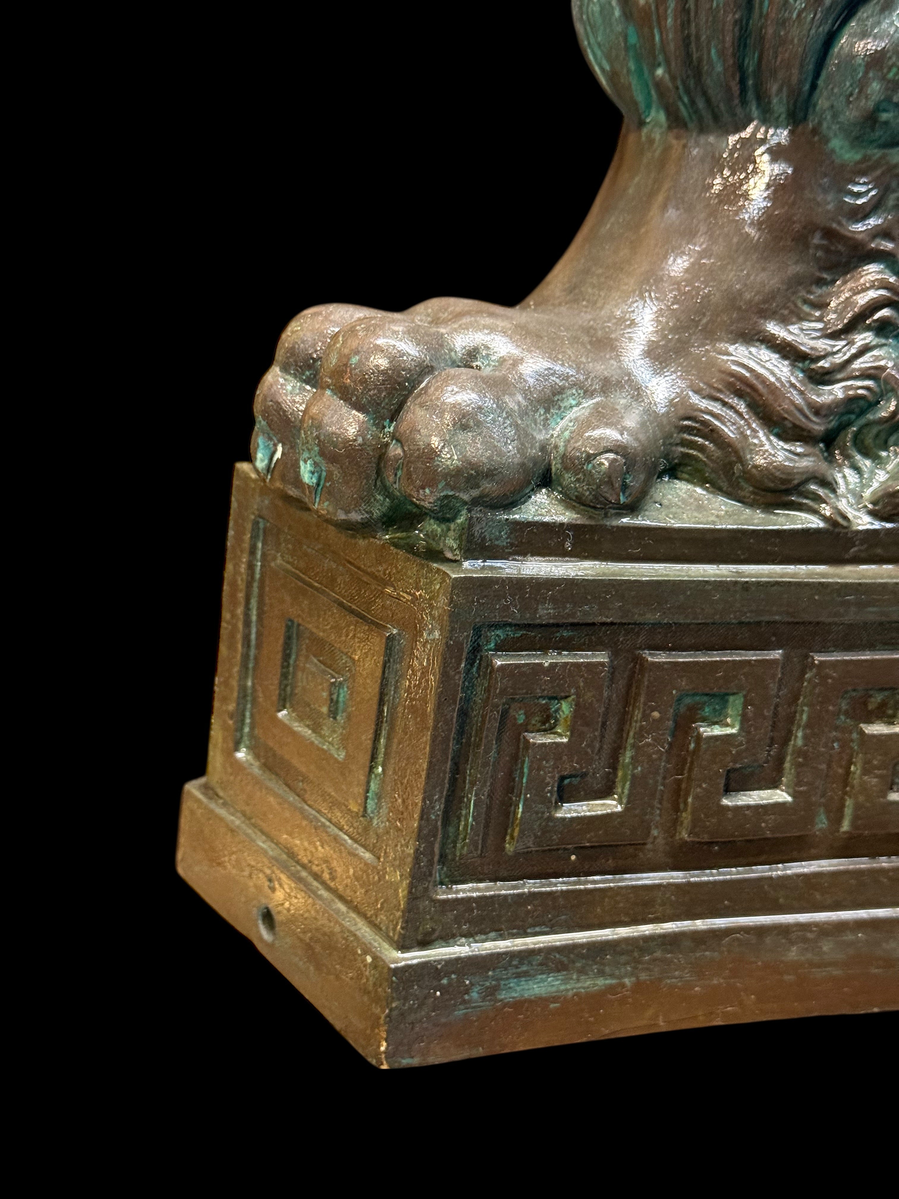 A Palatial French Patinated Bronze Sculpture Of the Three Graces