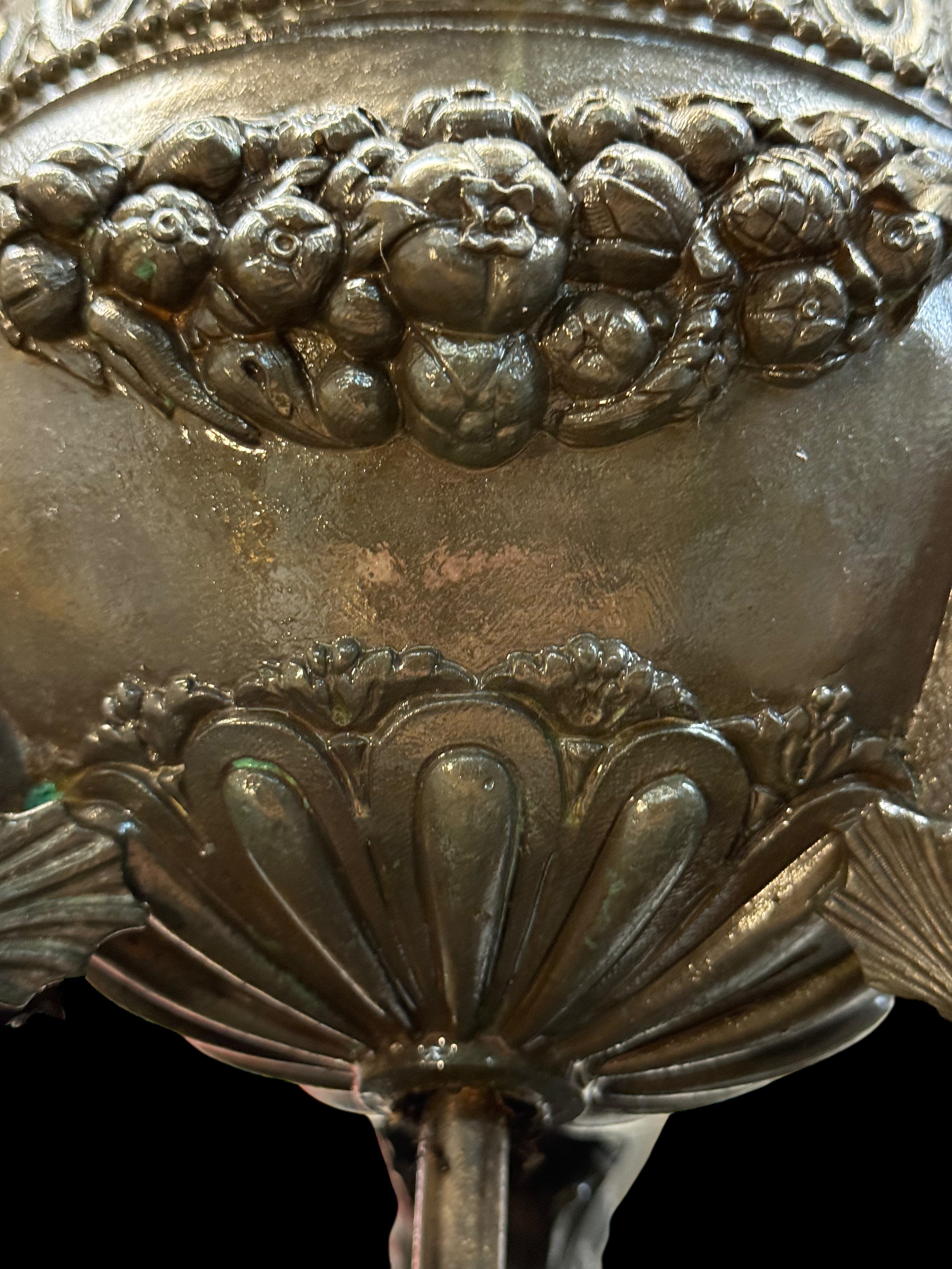 A Palatial French Patinated Bronze Sculpture Of the Three Graces