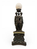 A Palatial French Patinated Bronze Sculpture Of the Three Graces