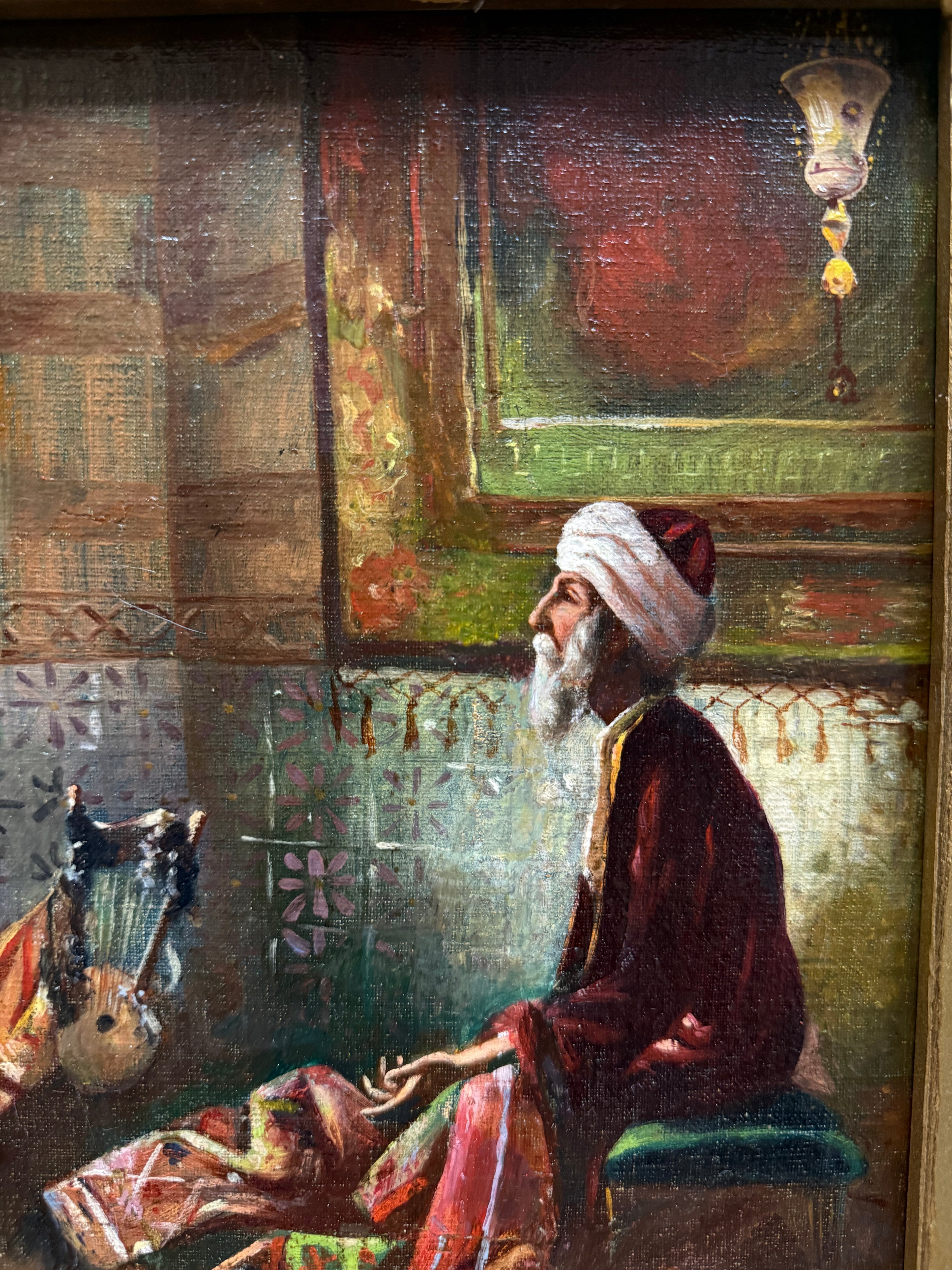 An Arabian Orientalist Oil On Canvas