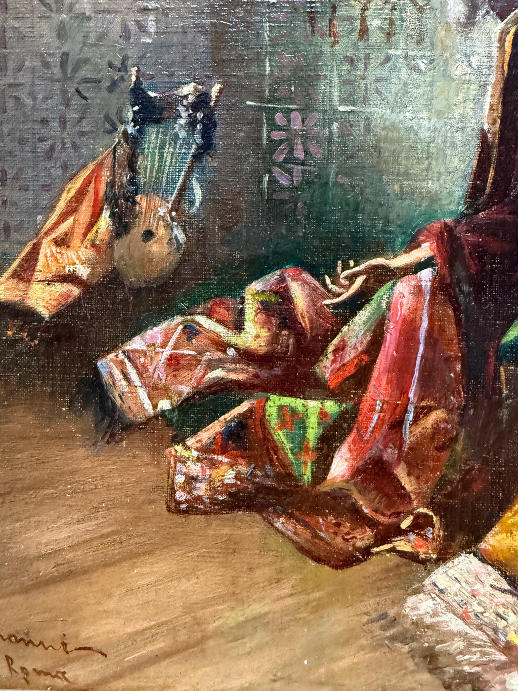 Arabian Orientalist Oil On Canvas