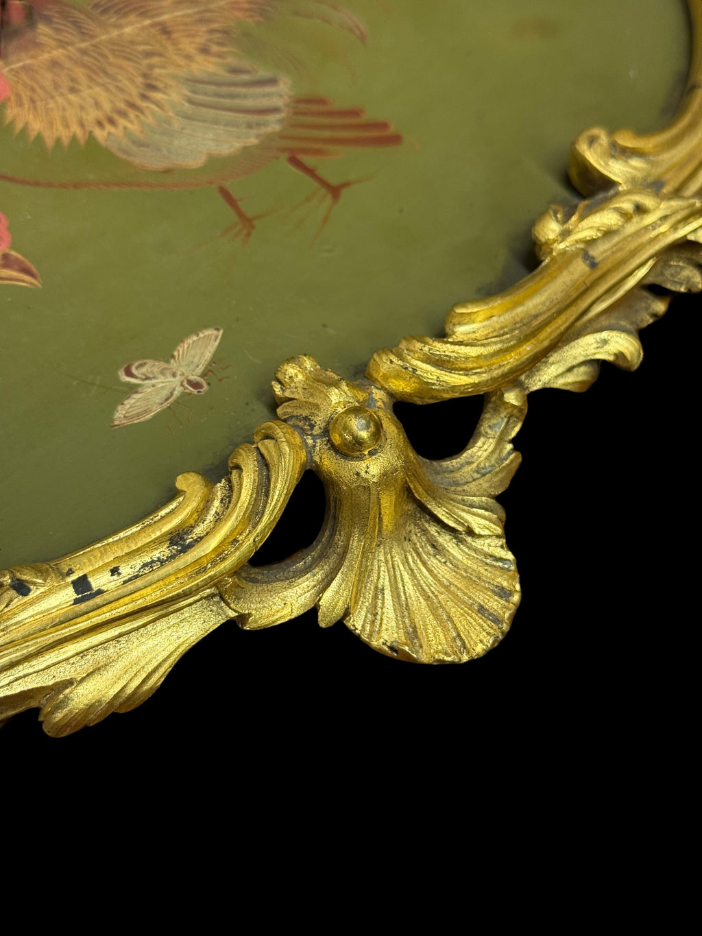 Maison Millet Japonais Gilt Bronze & Lacquered Inkwell