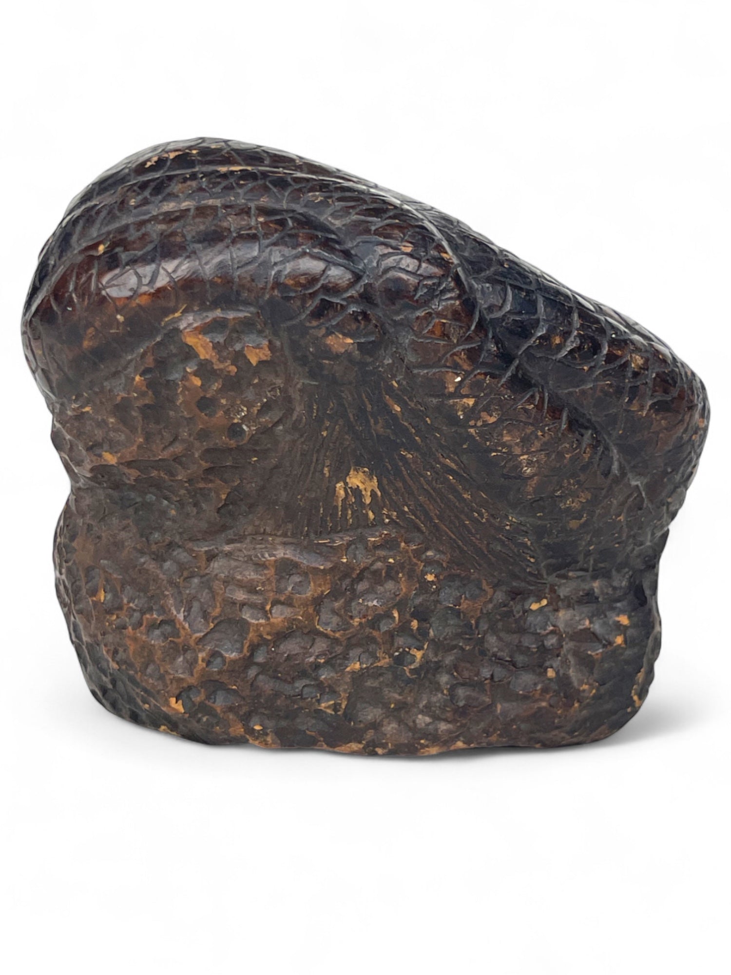 A 6th/7th Century Continental Antique Mythical Coiled Snake with a Human Head