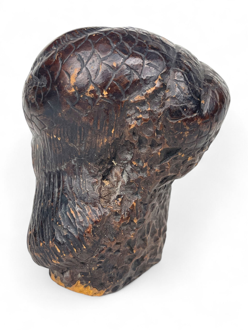 A 6th/7th Century Continental Antique Mythical Coiled Snake with a Human Head