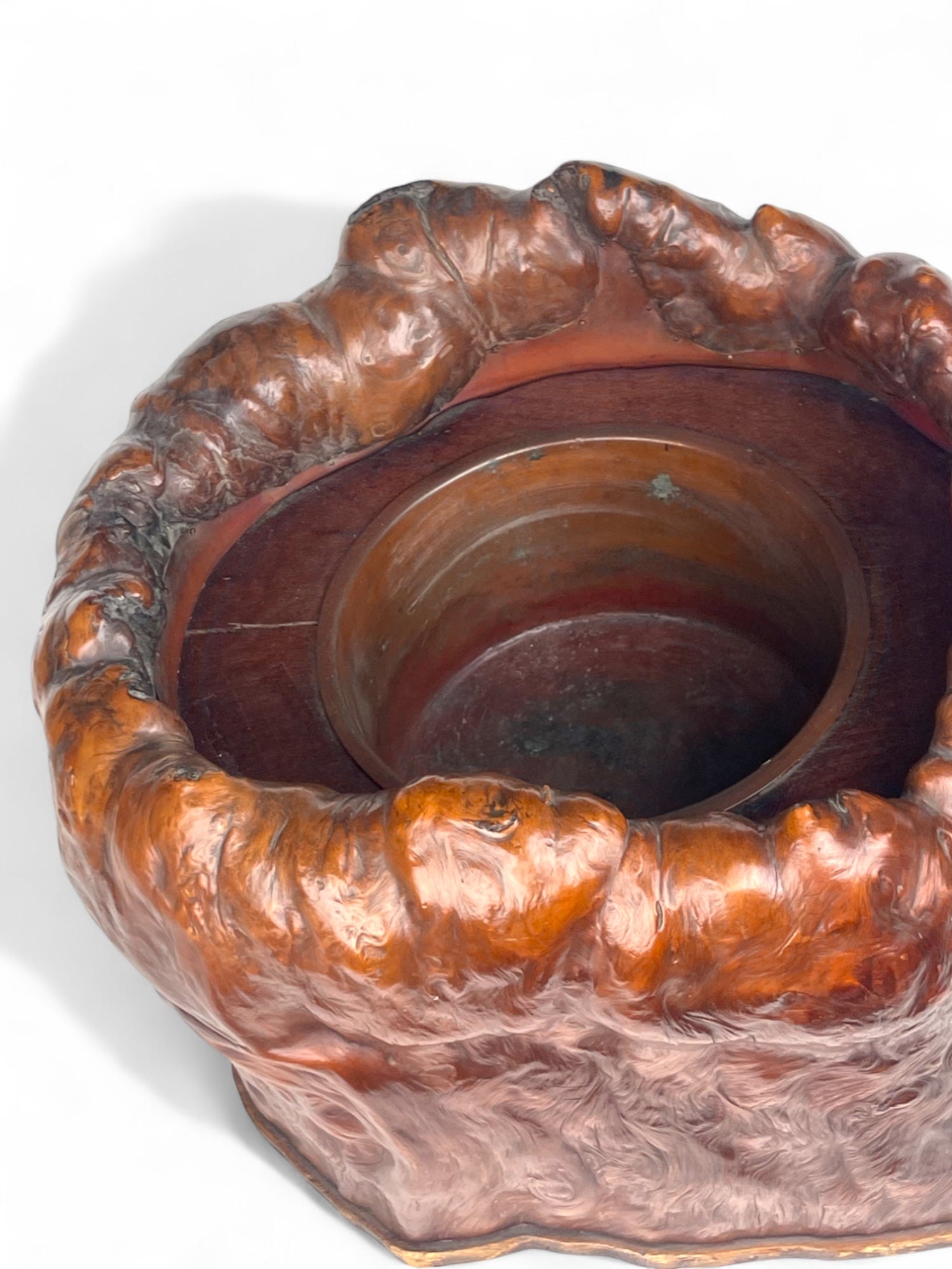 A Japanese Meiji Wood Planter