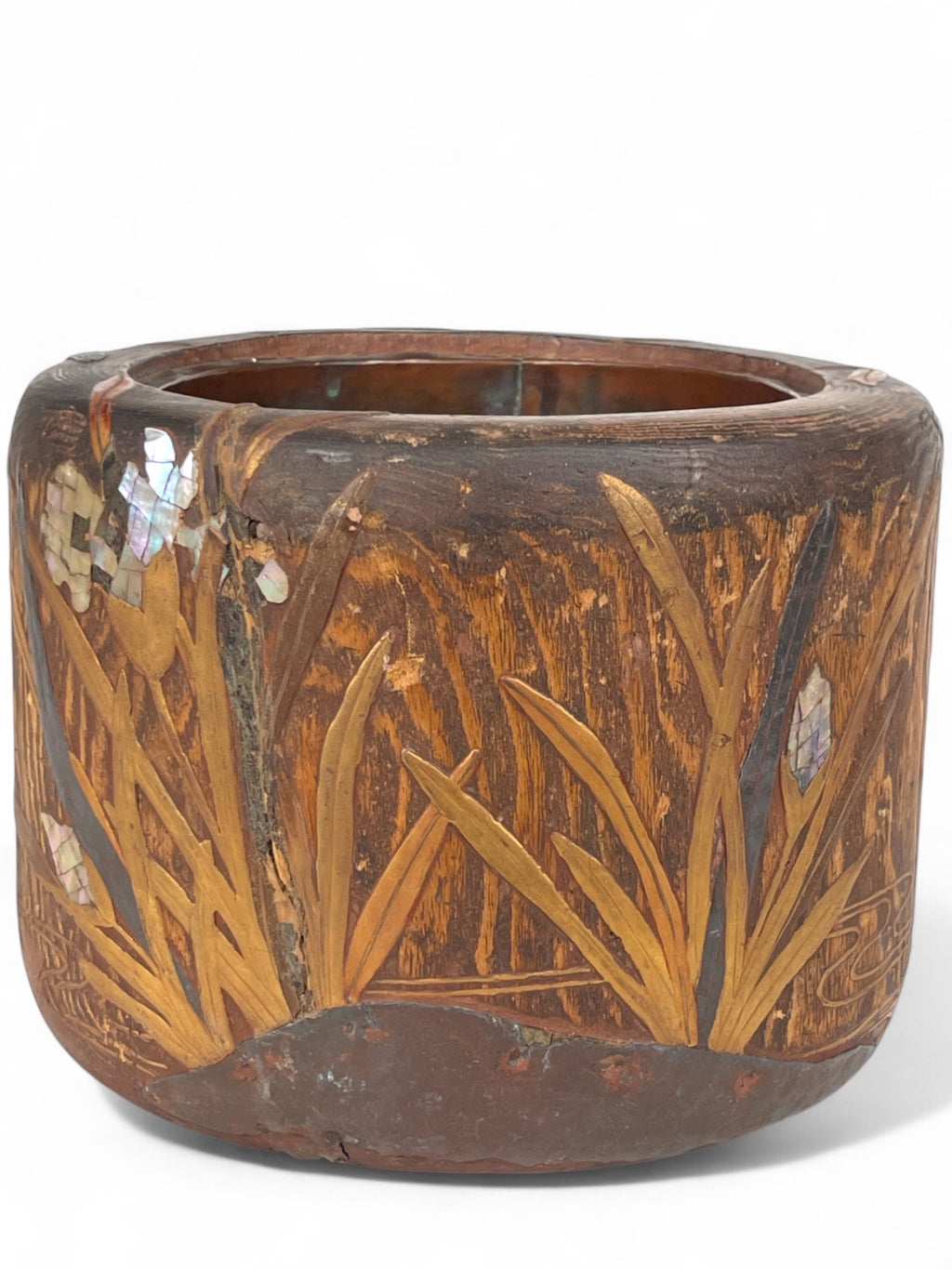 A Japanese Meiji Period Root Wood Hibachi Planter