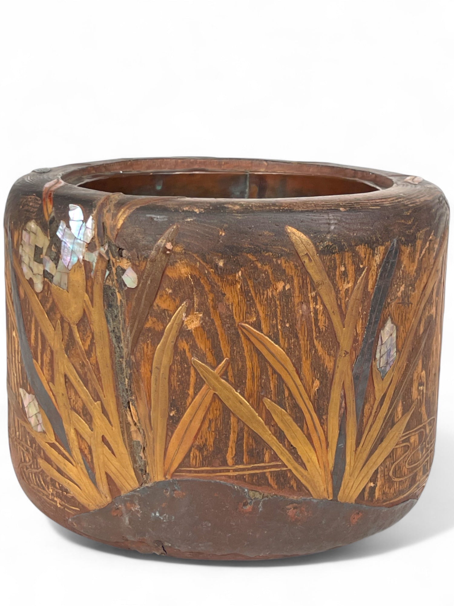 A Japanese Meiji Period Root Wood Hibachi Planter