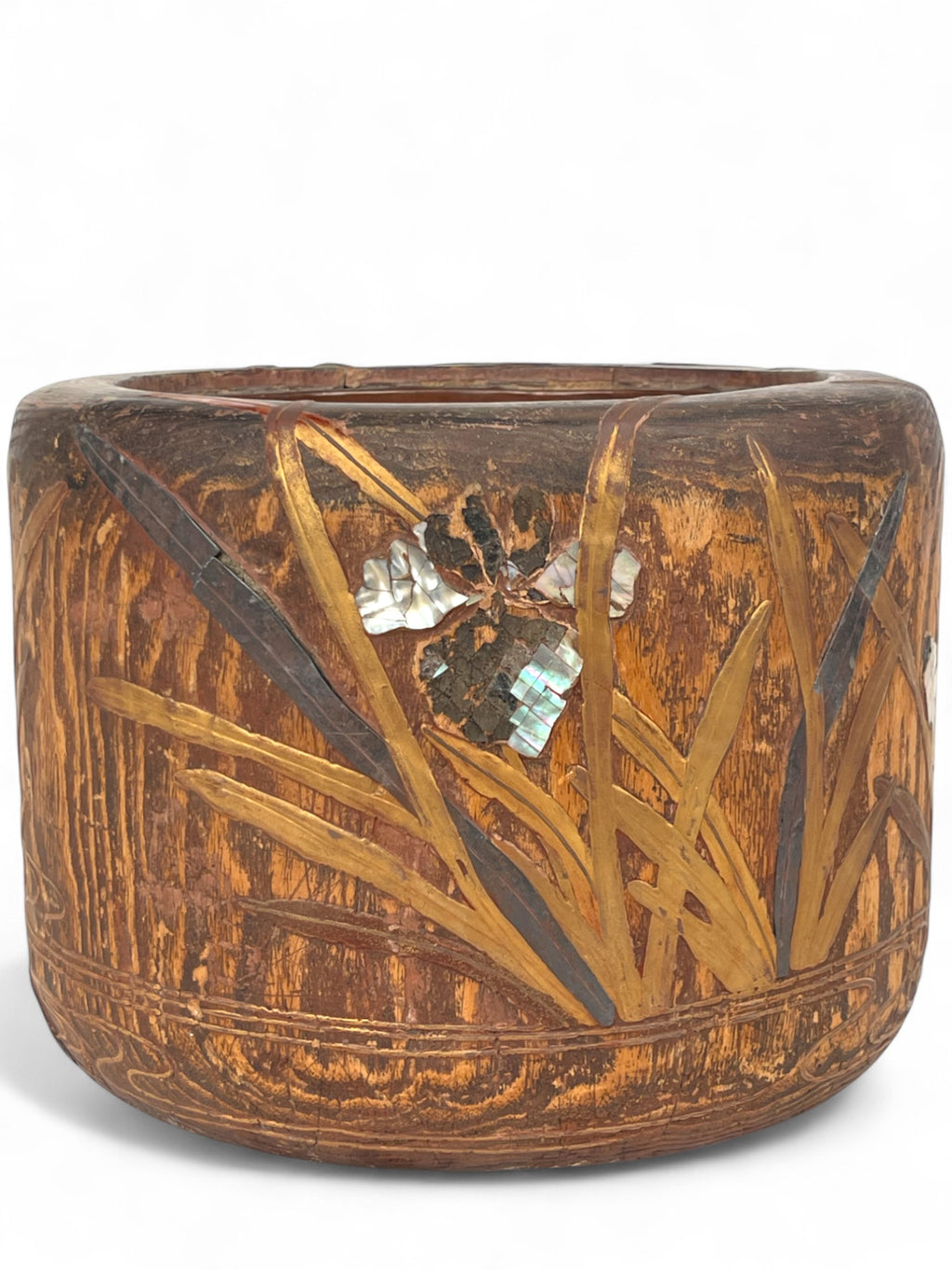 A Japanese Meiji Period Root Wood Hibachi Planter