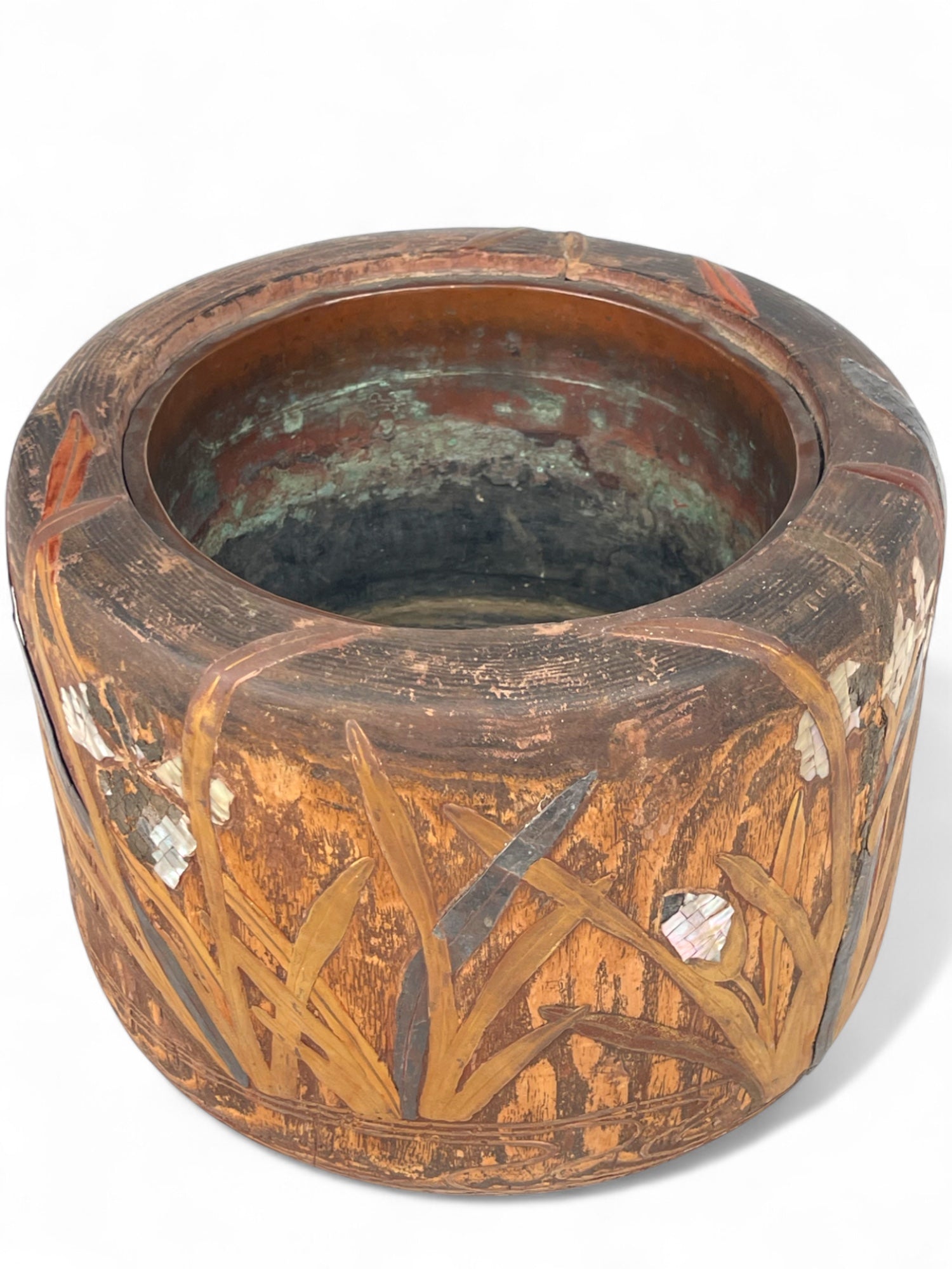 A Japanese Meiji Period Root Wood Hibachi Planter