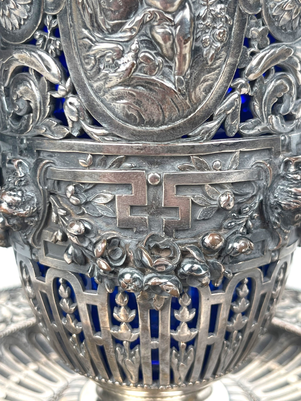 A Pair of 19th Century French Barbedienne Gilt & Silvered Vases