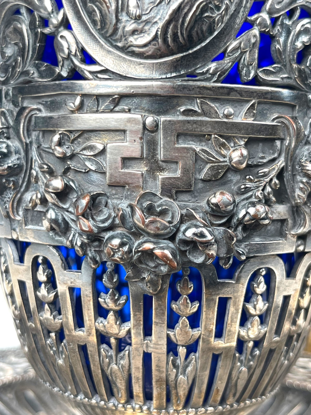 A Pair of 19th Century French Barbedienne Gilt & Silvered Vases