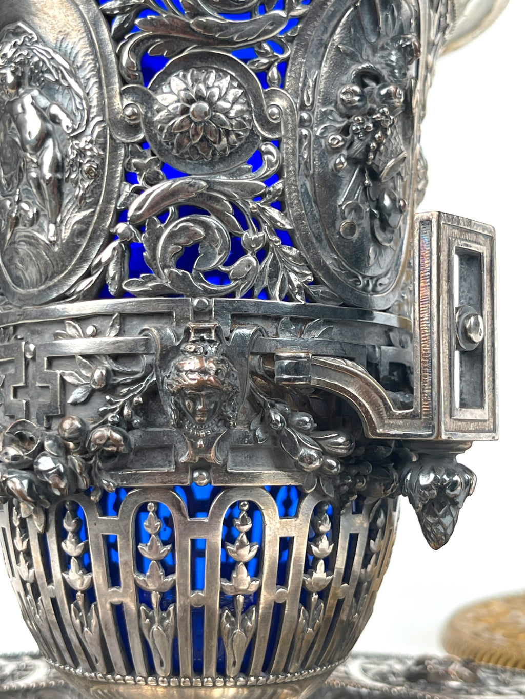 A Pair of 19th Century French Barbedienne Gilt & Silvered Vases