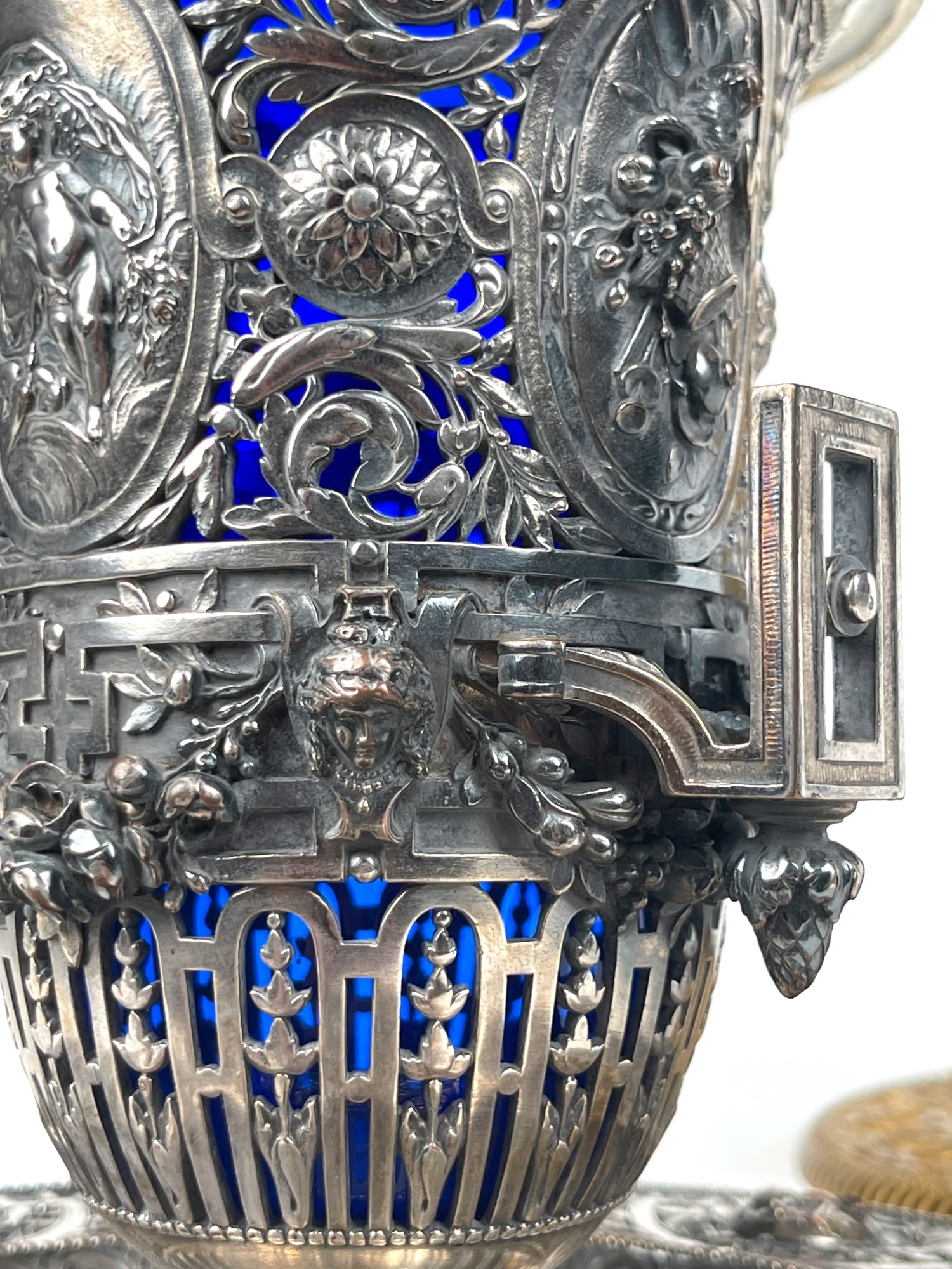 A Pair of 19th Century French Barbedienne Gilt & Silvered Vases